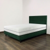 Continental Bett mit Taschenfederkernmatratze +Viskoschaum 160x200cm und Kopfteil
